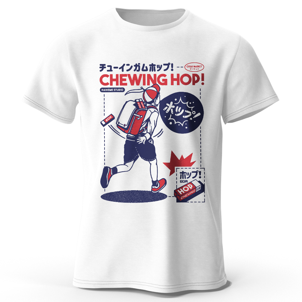 Japanese Snacks - Japanese Snacks Hand-drawn Print T-shirt -