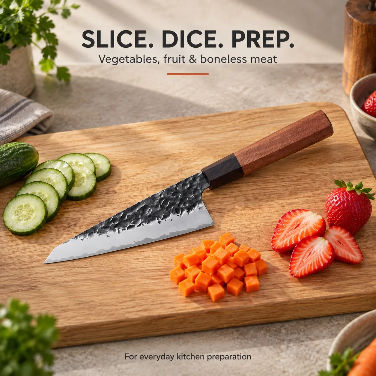 WXCOO Hand Forged Japanese Bun - đánh giá và giá Japanese Knife