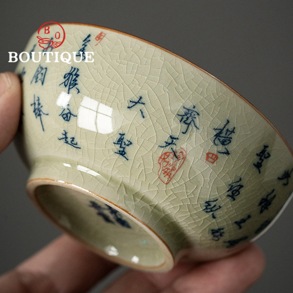100ml Old Pottery Clay Blue an - đánh giá và giá Japanese Pottery